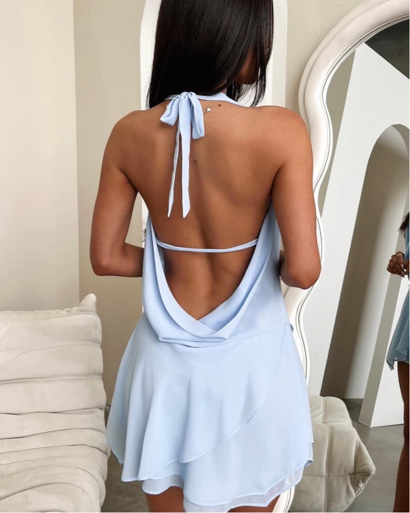 Periwinkle Mini Dress - Image 3