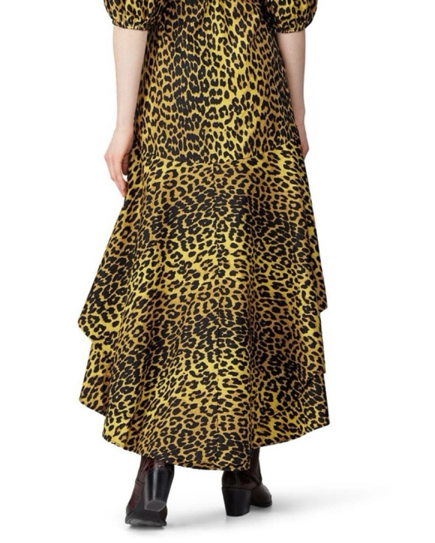Cheetah Print Ganni Wrap Dress - Image 4