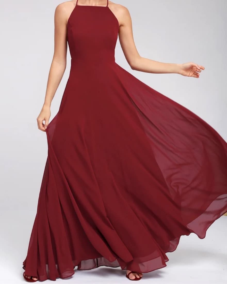 Lulus Dark Red Formal Dress  - Image 2