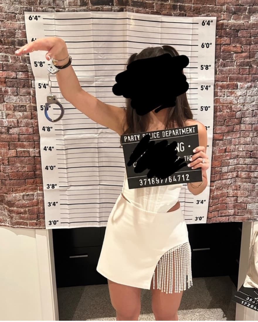 White Camilla mini skirt - Image 2