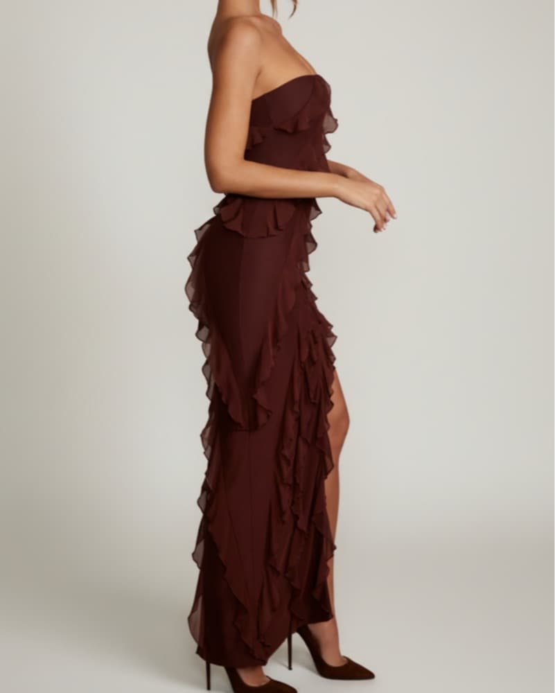 Captivating Ruffled Maxi Dress - Image 3