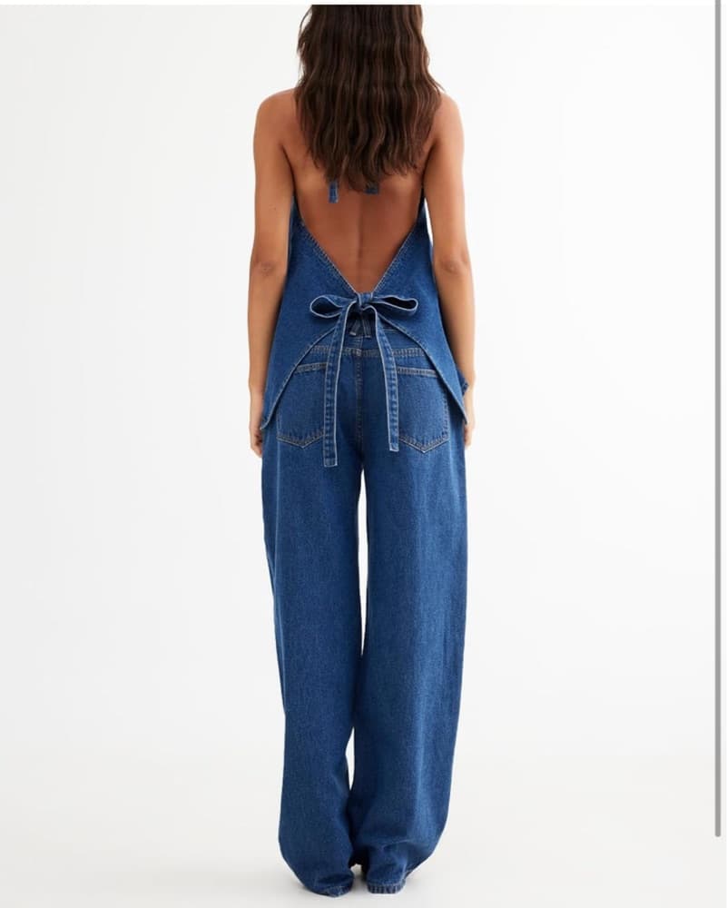 Denim Halter Set - Image 4