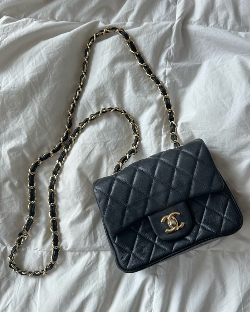 Mini Flap Quilted Chanel Crossbody Bag - Image 1