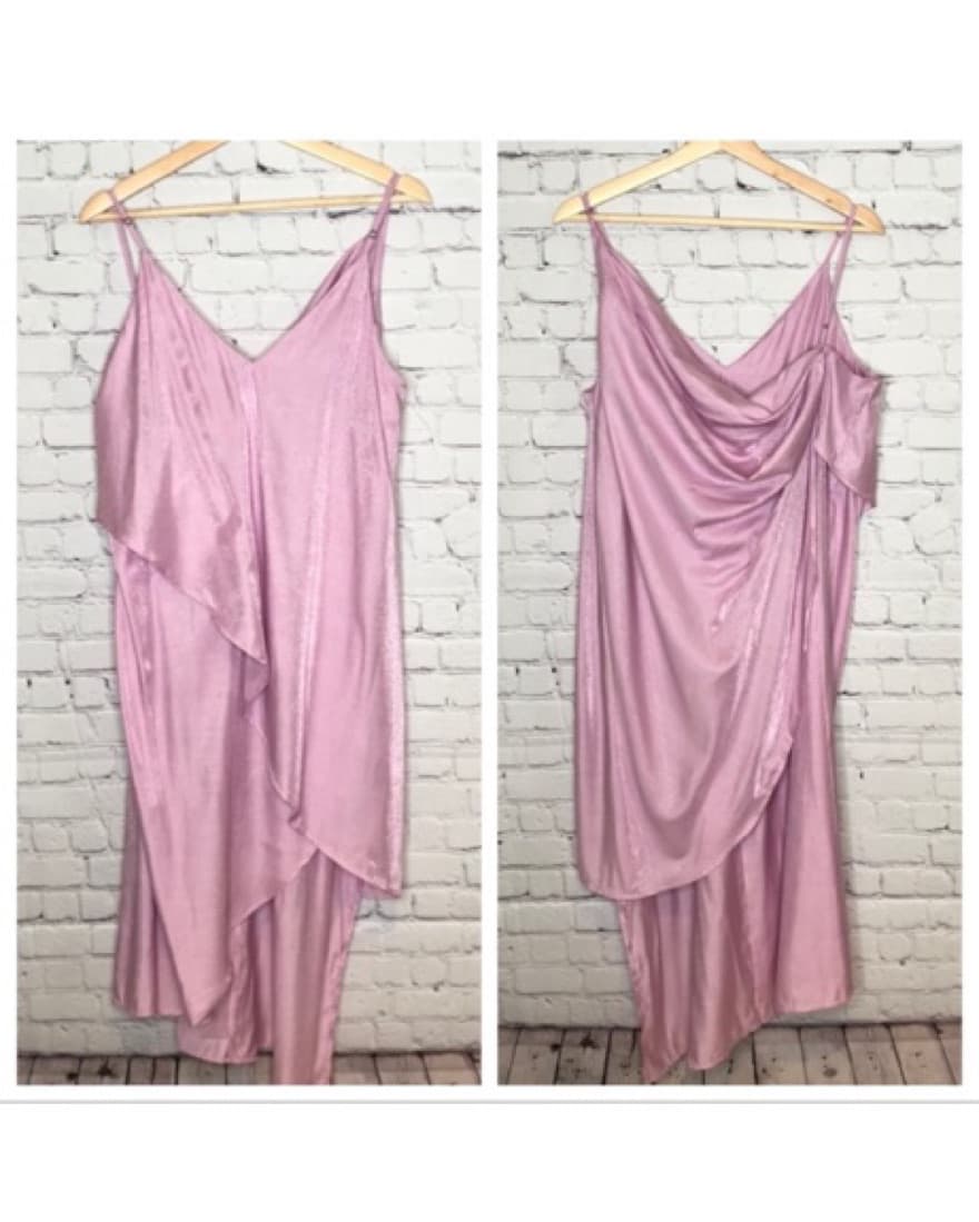Free People Draped Purple Dress - Image 4