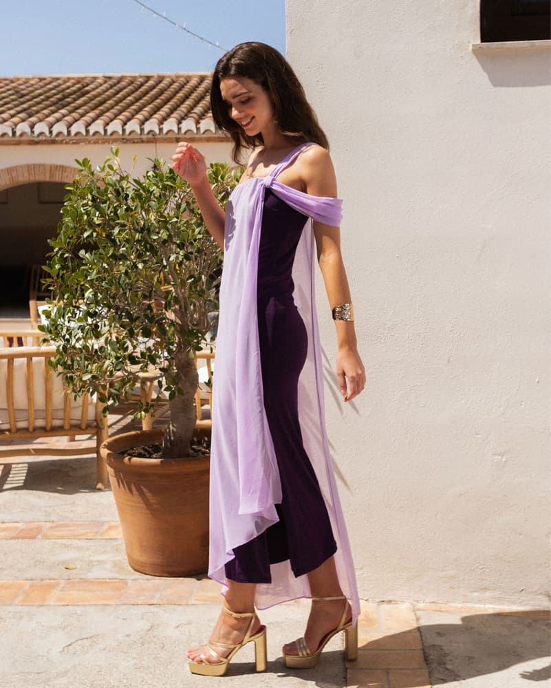 The Are On Purple And Lilac Dress - Image 4