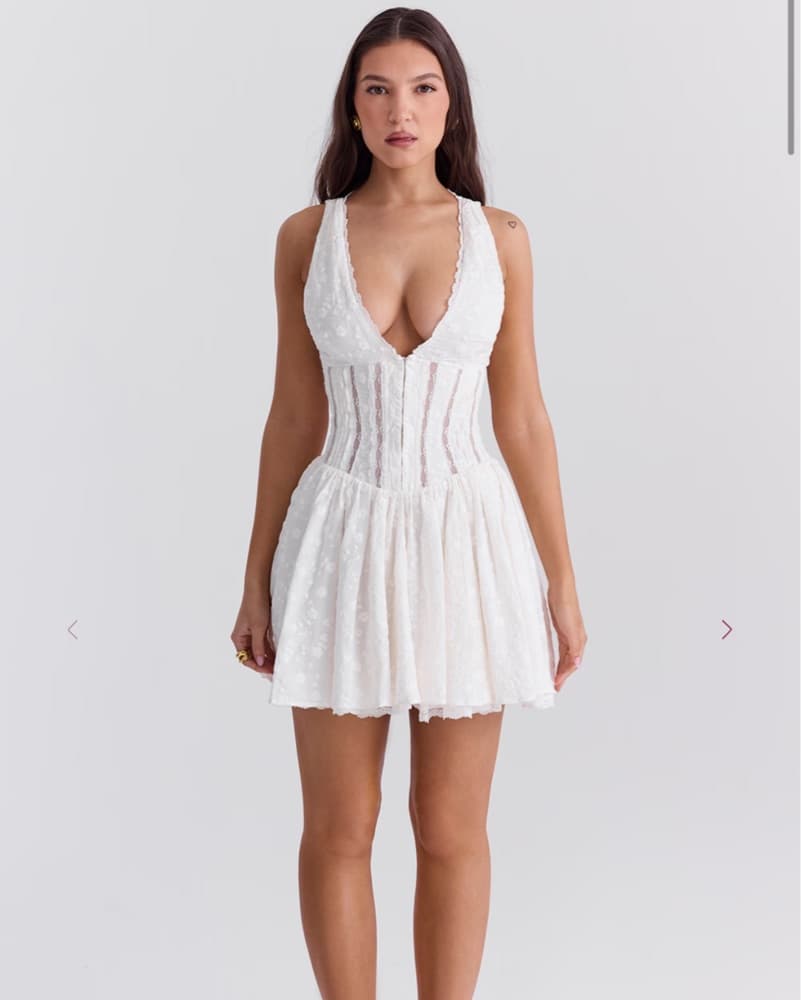 House of CB White Mini Dress - Image 1