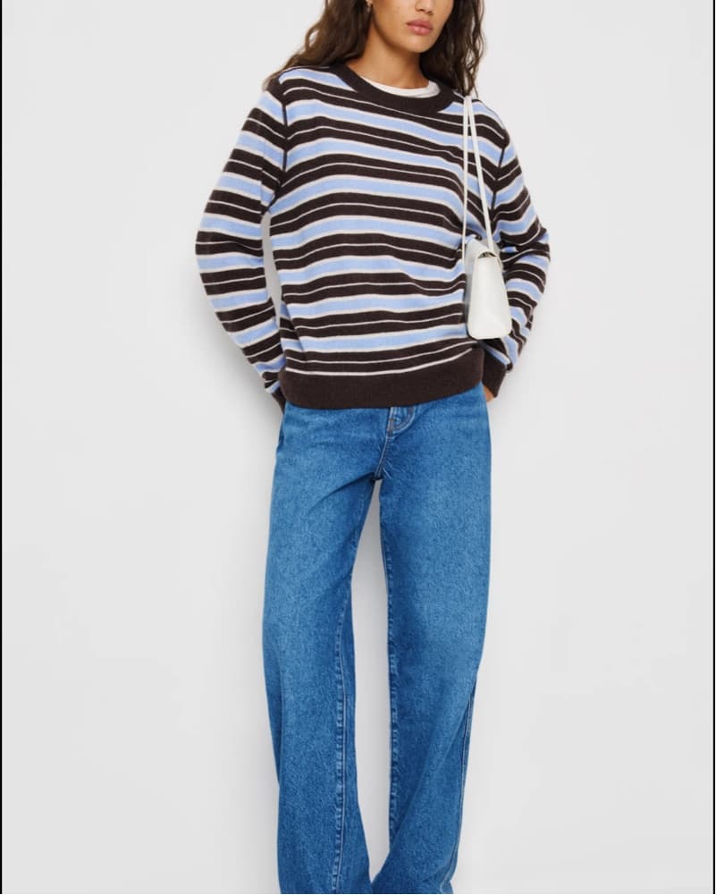 Reformation Striped Cashmere Sweater - Image 2
