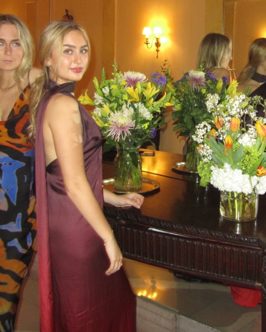 Wine And Red Baobab Scarf Maxi Dress - Image 3