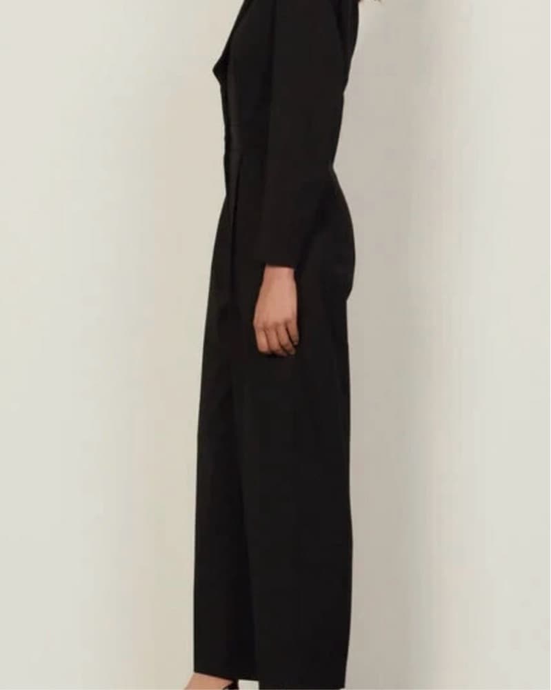 Sandro V Neck Tuxedo Jumpsuit - Image 3