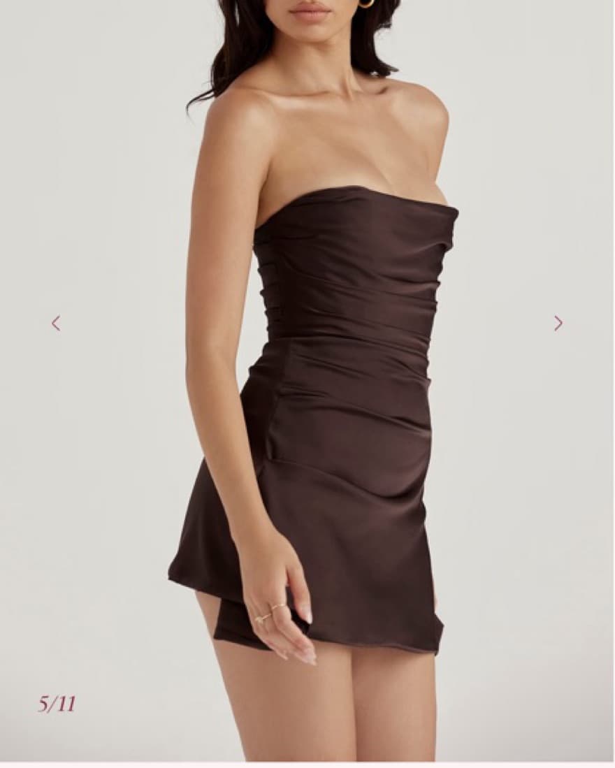 House Of CB Mini Brown Corset Dress - Image 2