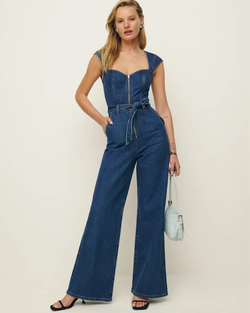 Reformation - Calypso Denim Jumpsuit - Image 1