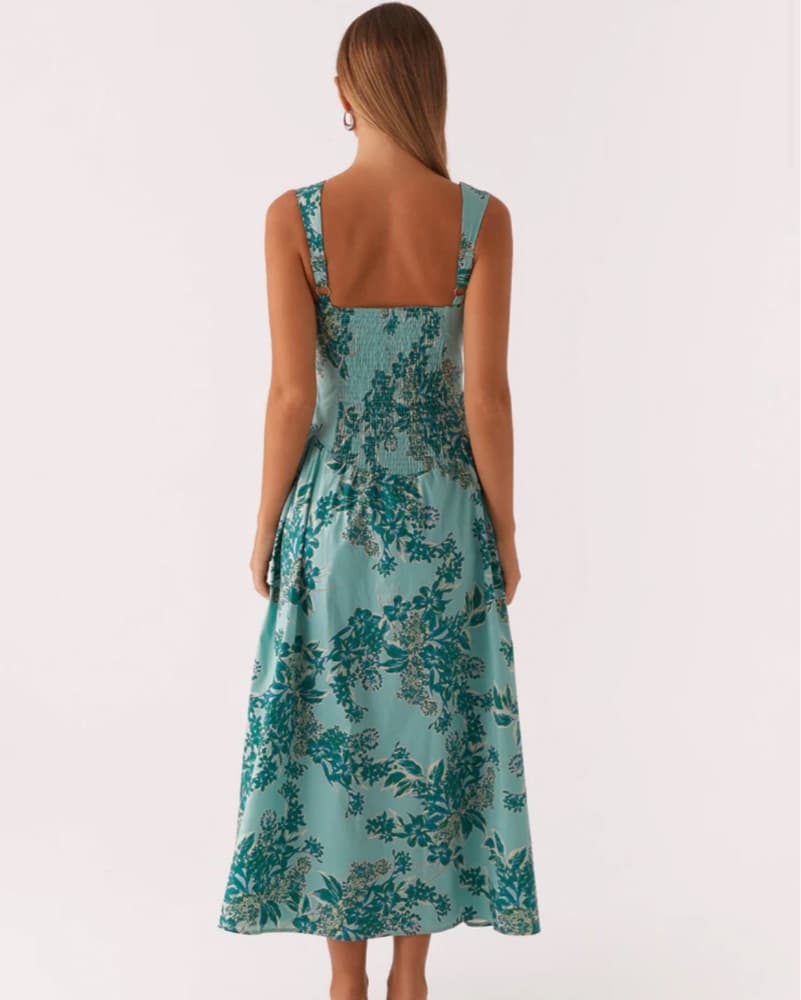 Floral Maxi Dress with Pockets - Image 2