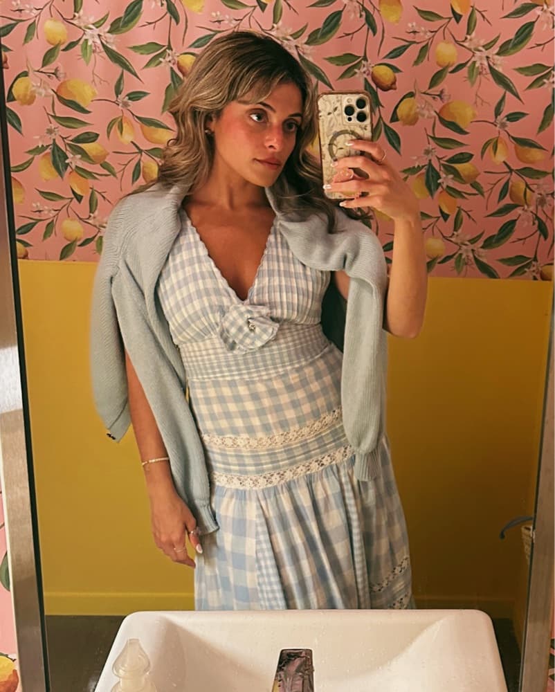 Loveshackfancy Plaid Maxi Dress - Image 1