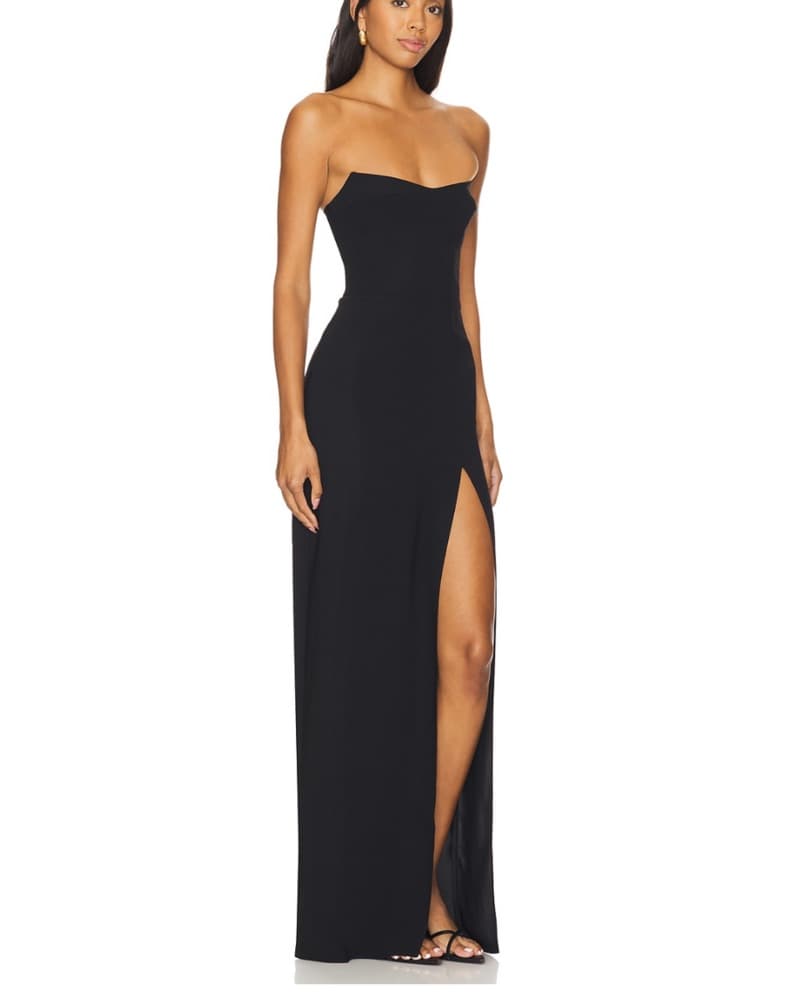 Ivy Gown In Black Amanda Uprichard - Image 2