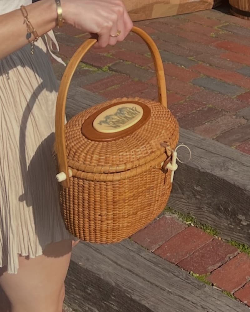 Nantucket Basket Handbag Vintage - Image 1