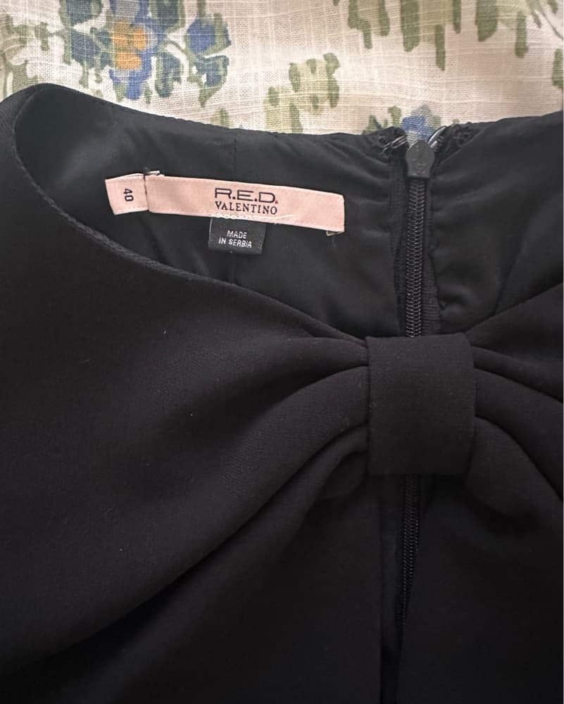 Valentino Black Mini With Bow Detail - Image 3