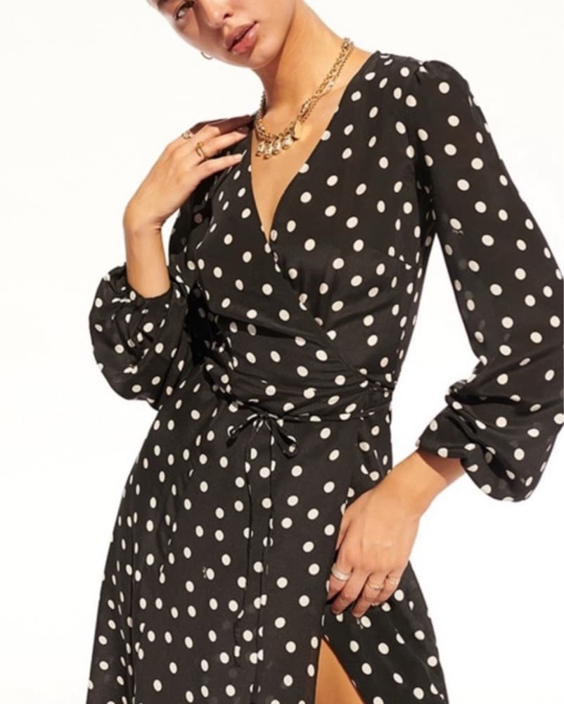 REALISATION PAR LONG SLEEVE MIDI DRESS - Image 2