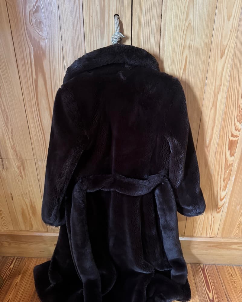 Avec les filles brown belted Faux Fur  - Image 5