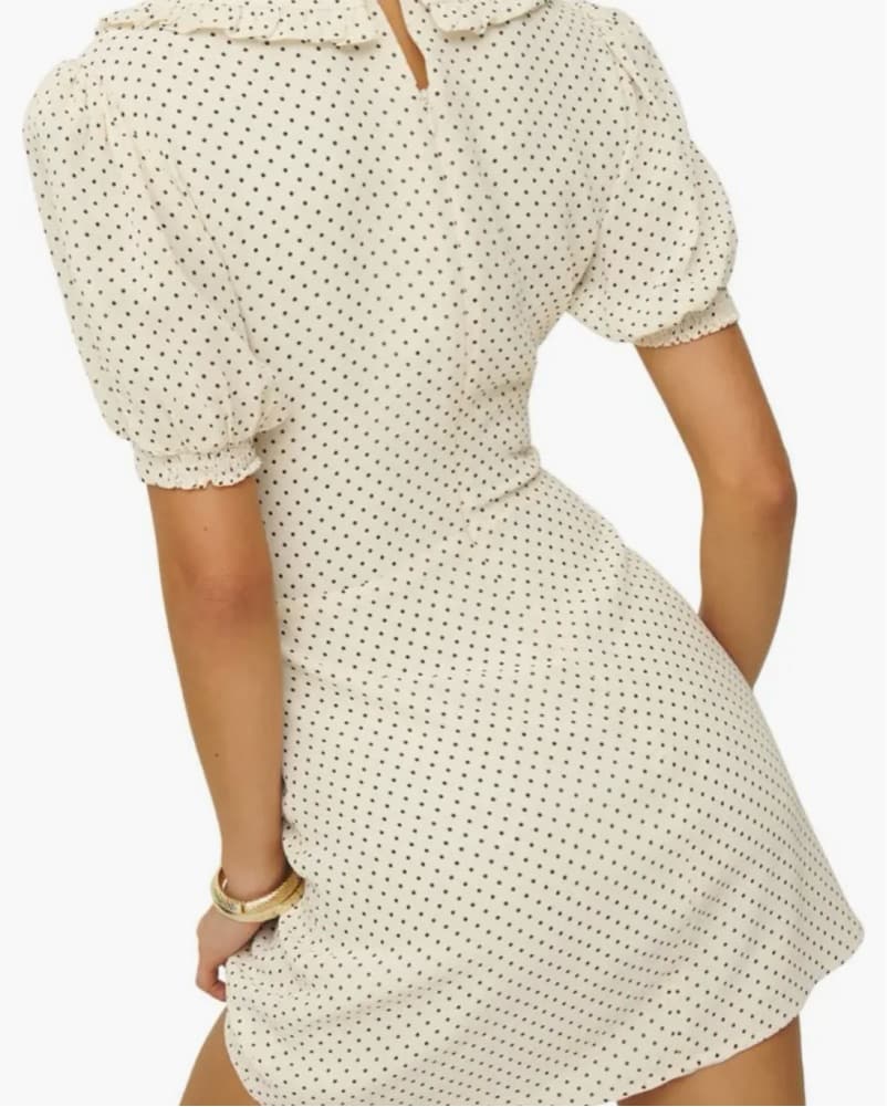 Cute Polka Dot Reformation Mini Dress - Image 2