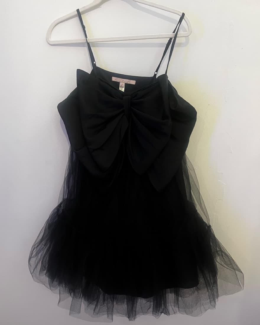 Black Bow Dress - Image 2