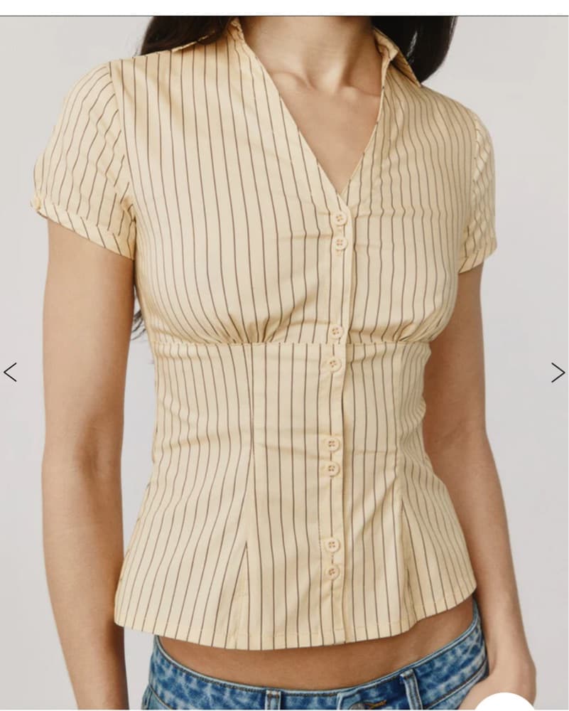 With Jean Mikayla Top | Beige - Image 2