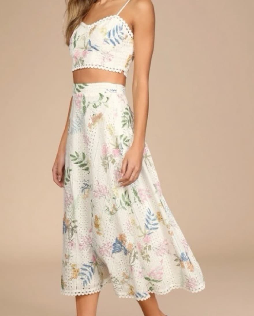 lulus 2 piece floral dress - Image 1