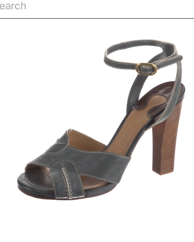 Chloé Leather Ankle Strap Sandals - Image 5