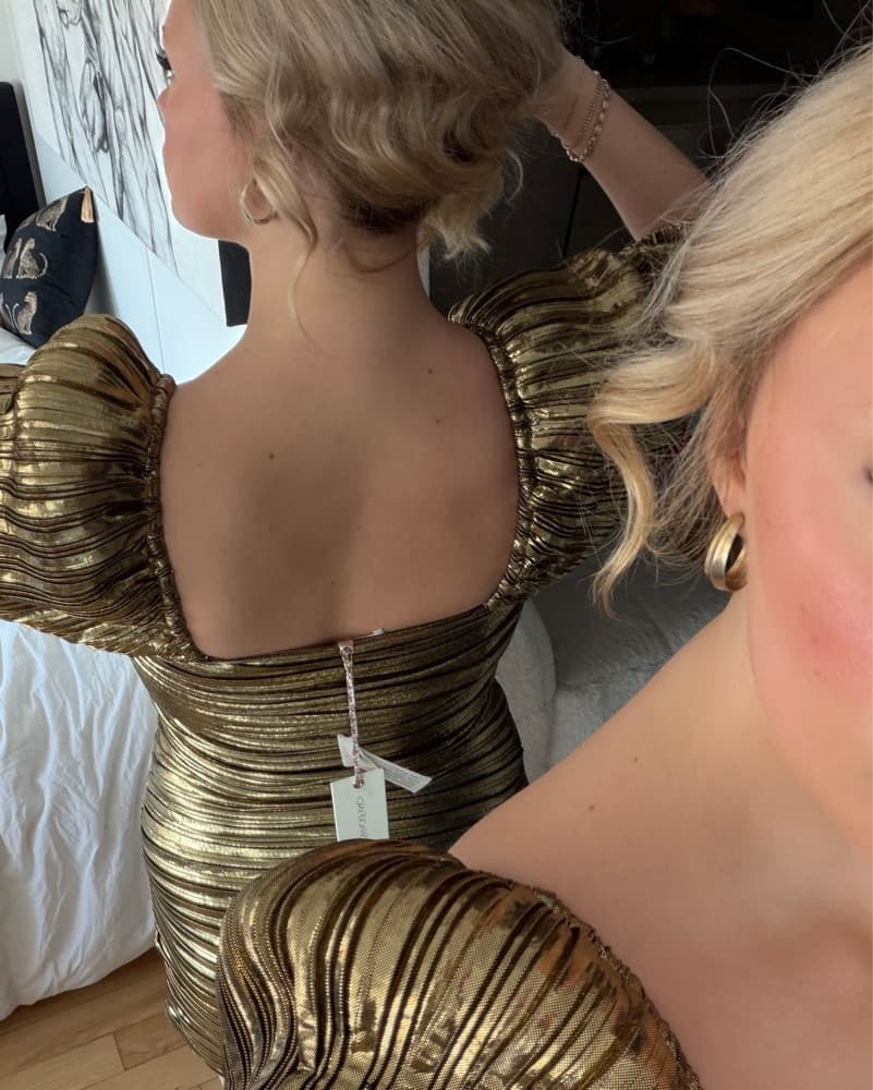 NEVER WORN Loveshackfancy Gold Formal - Image 2