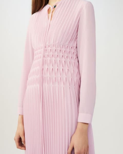 Maje pink ruffle mermaid dress - Image 2