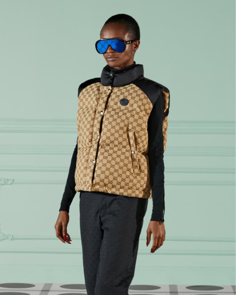 Gucci Cotton Canvas Puffer Vest - Image 1