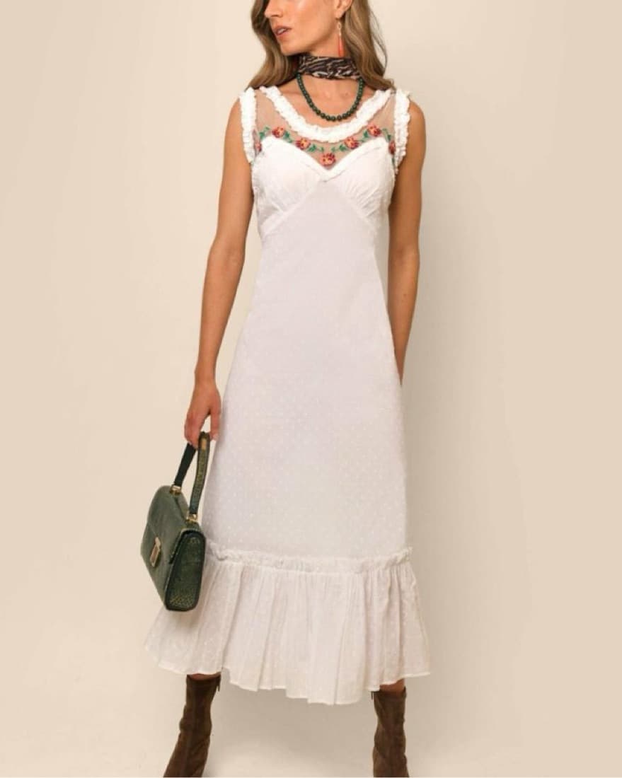 Rixo Adela Midi Dress - Image 1