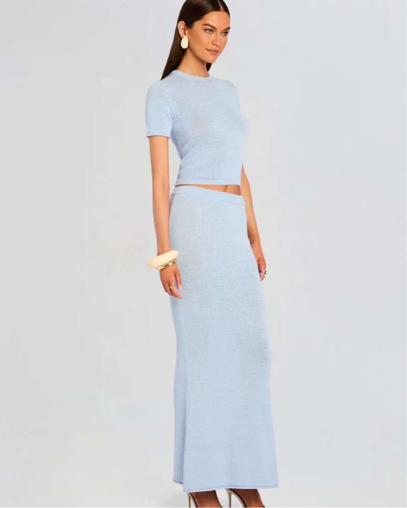 Ser.o.ya Baby Blue Knit Set XS - Image 2