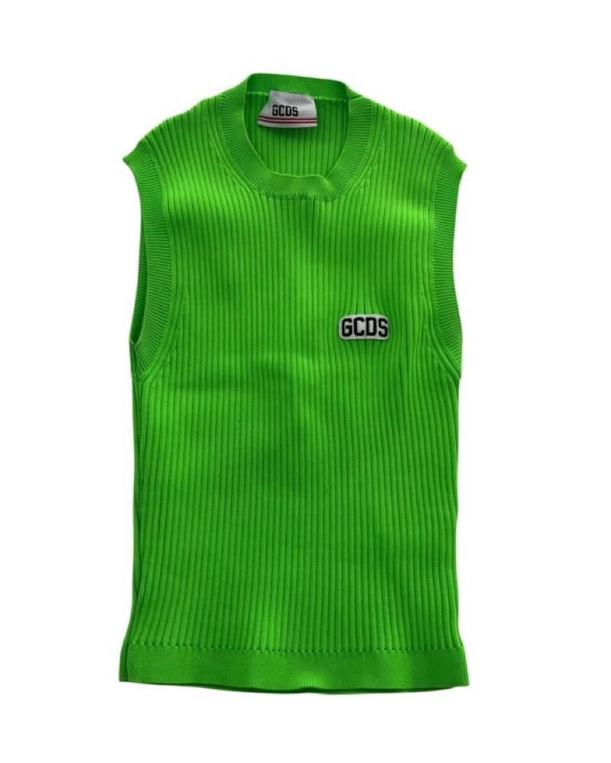 GCDS Vibrant Ribbed Top - Image 1
