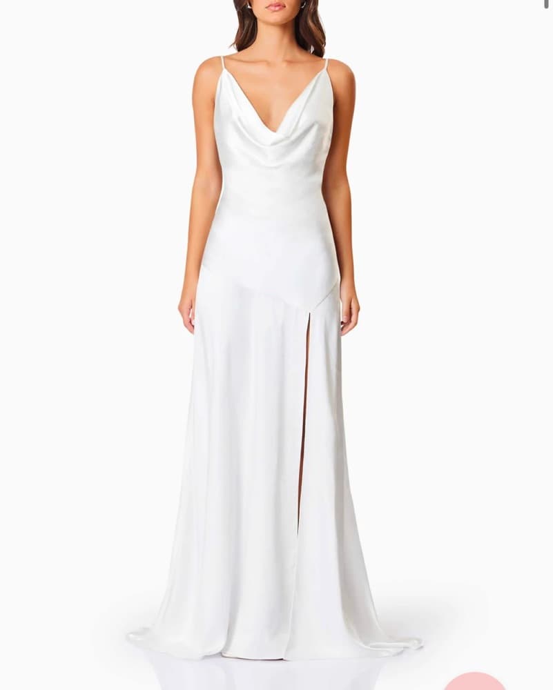 Elliat Cowl Neck Bridal Dress - Image 1