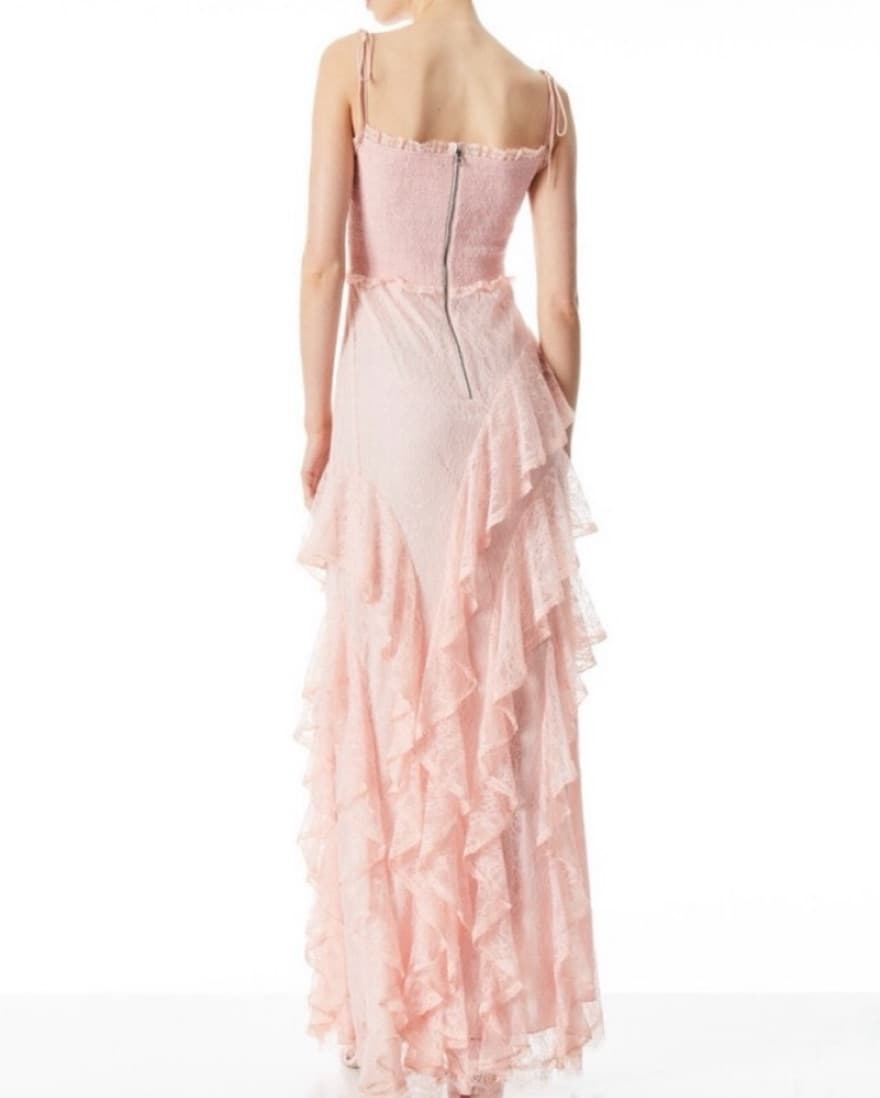 Alice + Olivia Pink Lace Dress - Image 2