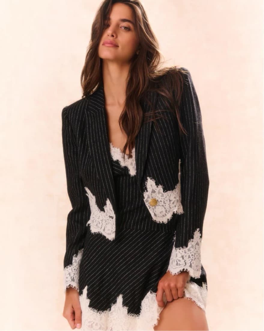 LoveShackFancy Pinstripe Suiting Set - Image 1