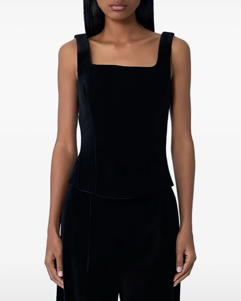 Max Mara Stretch Cotton Velvet Top  - Image 3