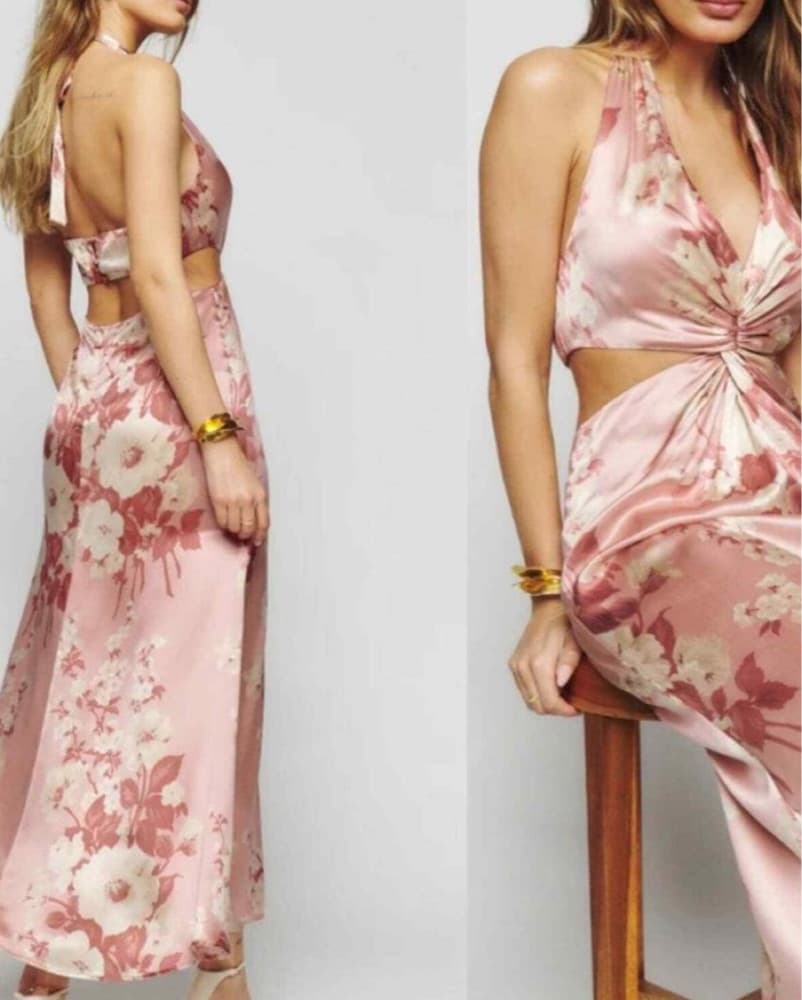 Reformation Nerida Silk Dress - Image 2