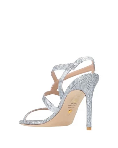 Stuart Weitzman Silver Heels - Size 7.5 - Image 3