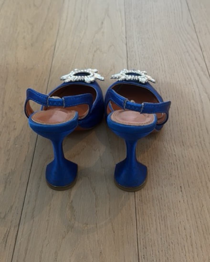 Stunning Blue Slingback Heels - Image 3