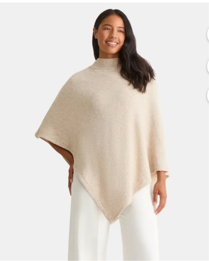 Knit Poncho - Image 1