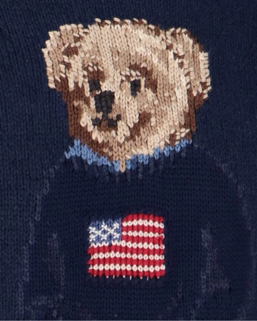 Ralph Lauren Polo Bear With Flag Sweater - Image 4