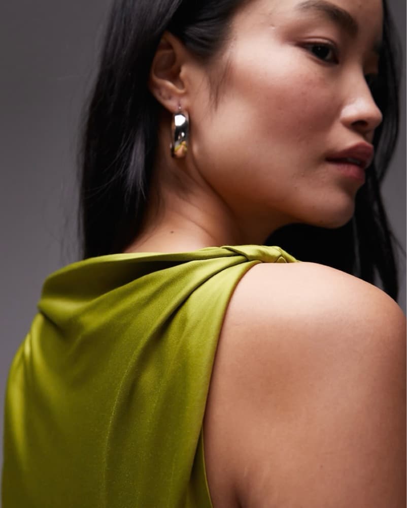 Topshop twist shoulder slip mini dress - Image 3