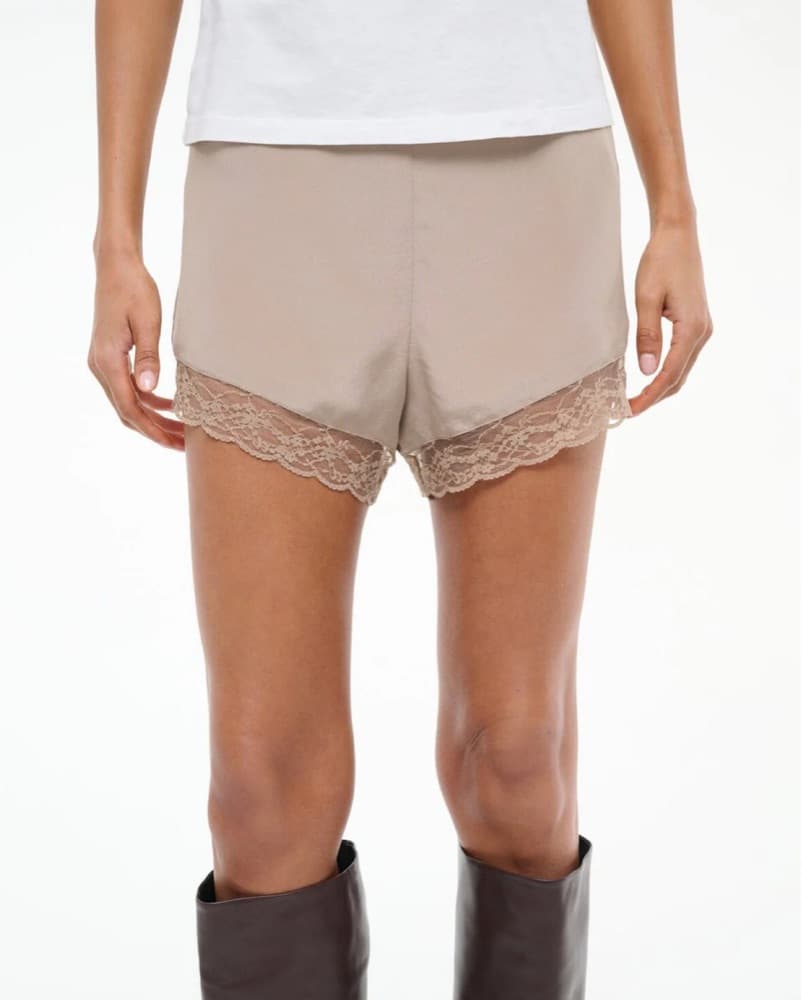 Staud Von Silk Short In Dune - Image 2
