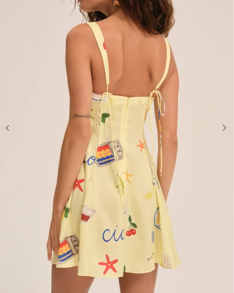 Vibrant Cocktail Dress with Playful Prints - Image 2