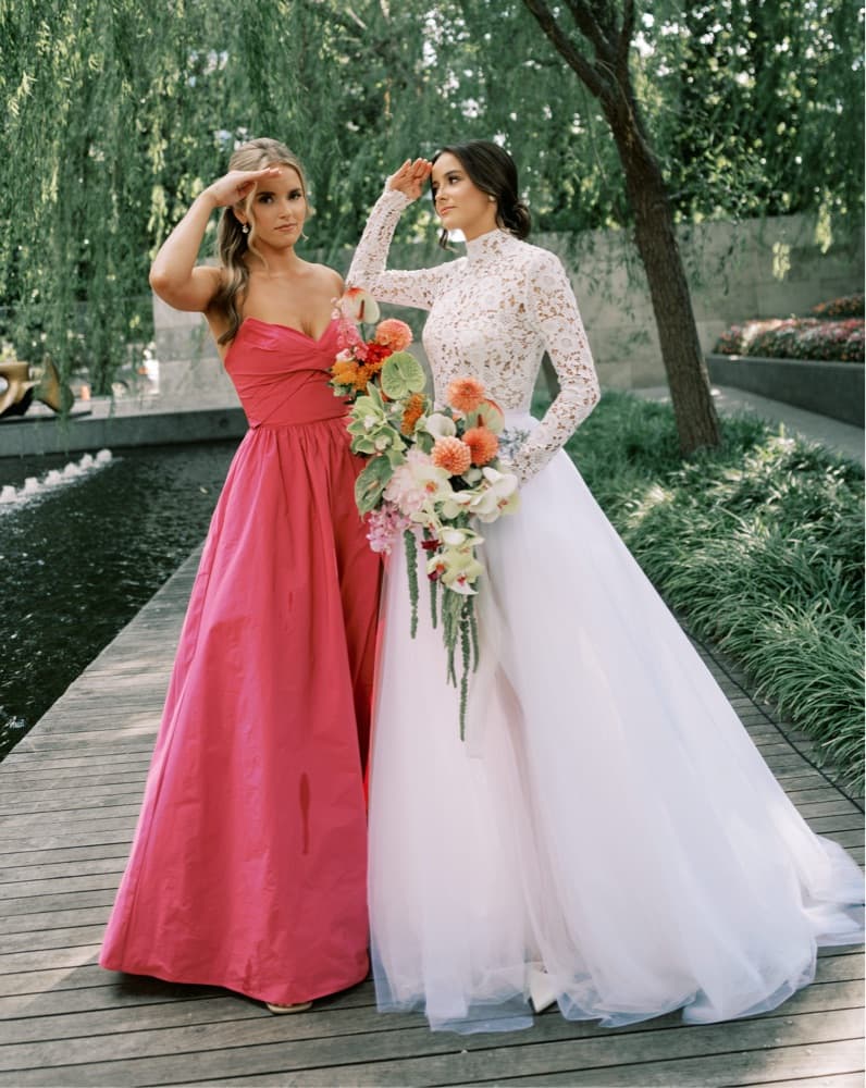 Marchesa Notte Pink Gown  - Image 4