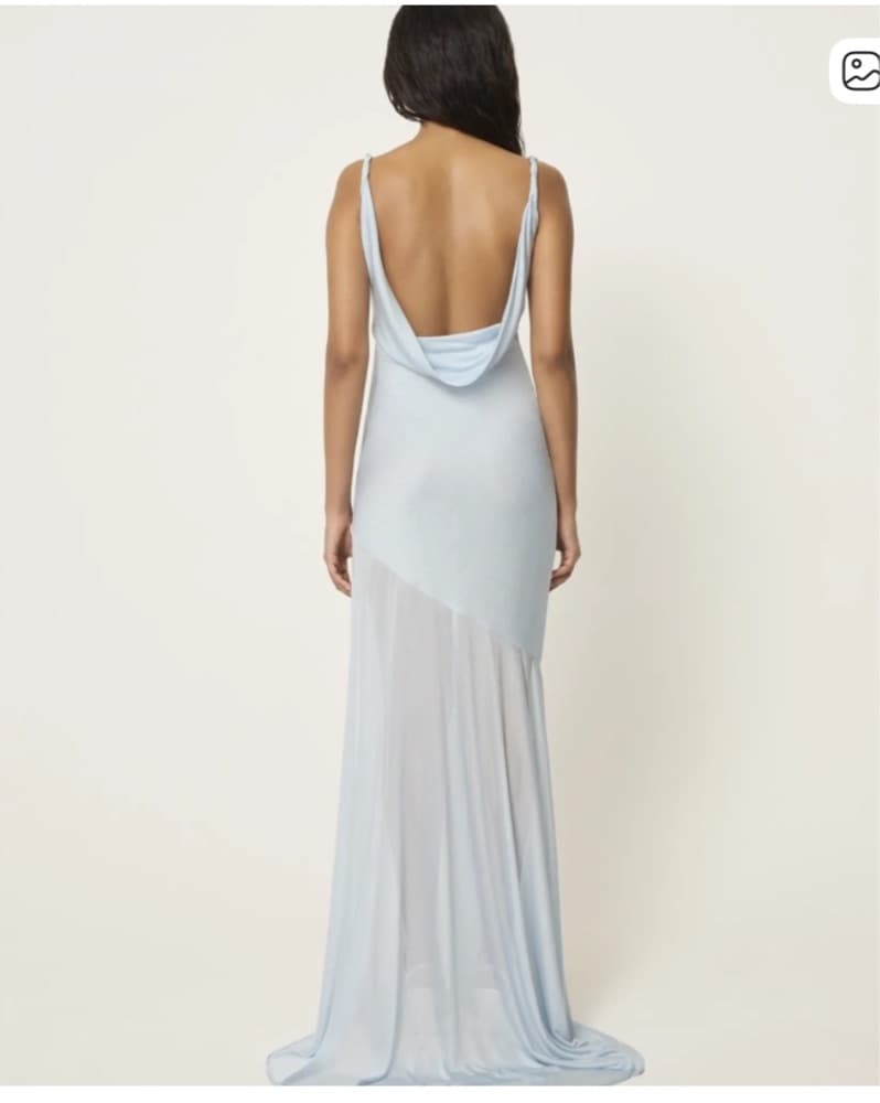 KHY x Entire Studios Sheer Draped Dress - Image 5