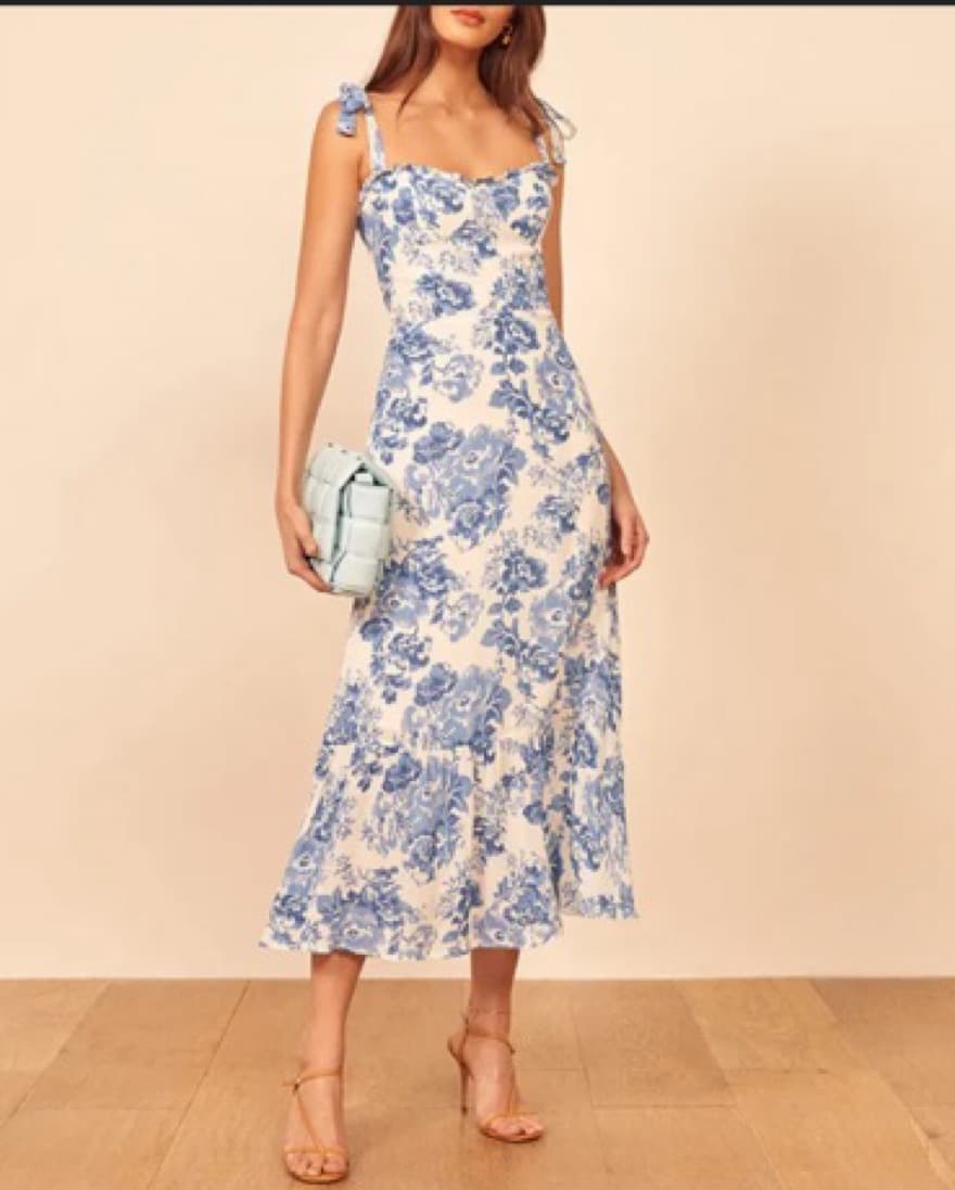 Blue And White Dress - Image 1