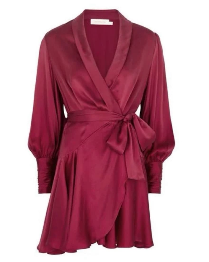 Zimmerman Mini Wrap Dress - Image 1