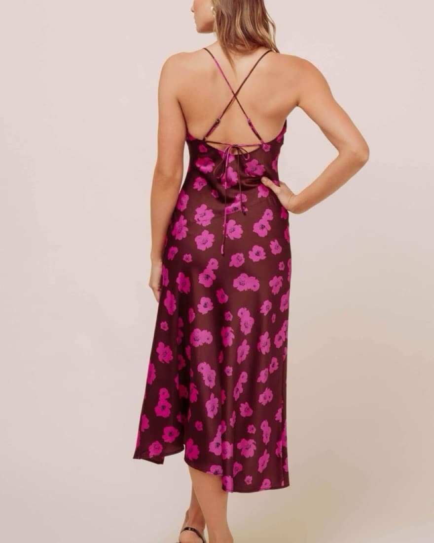 ASTR Gaia Floral Midi Dress - Image 2